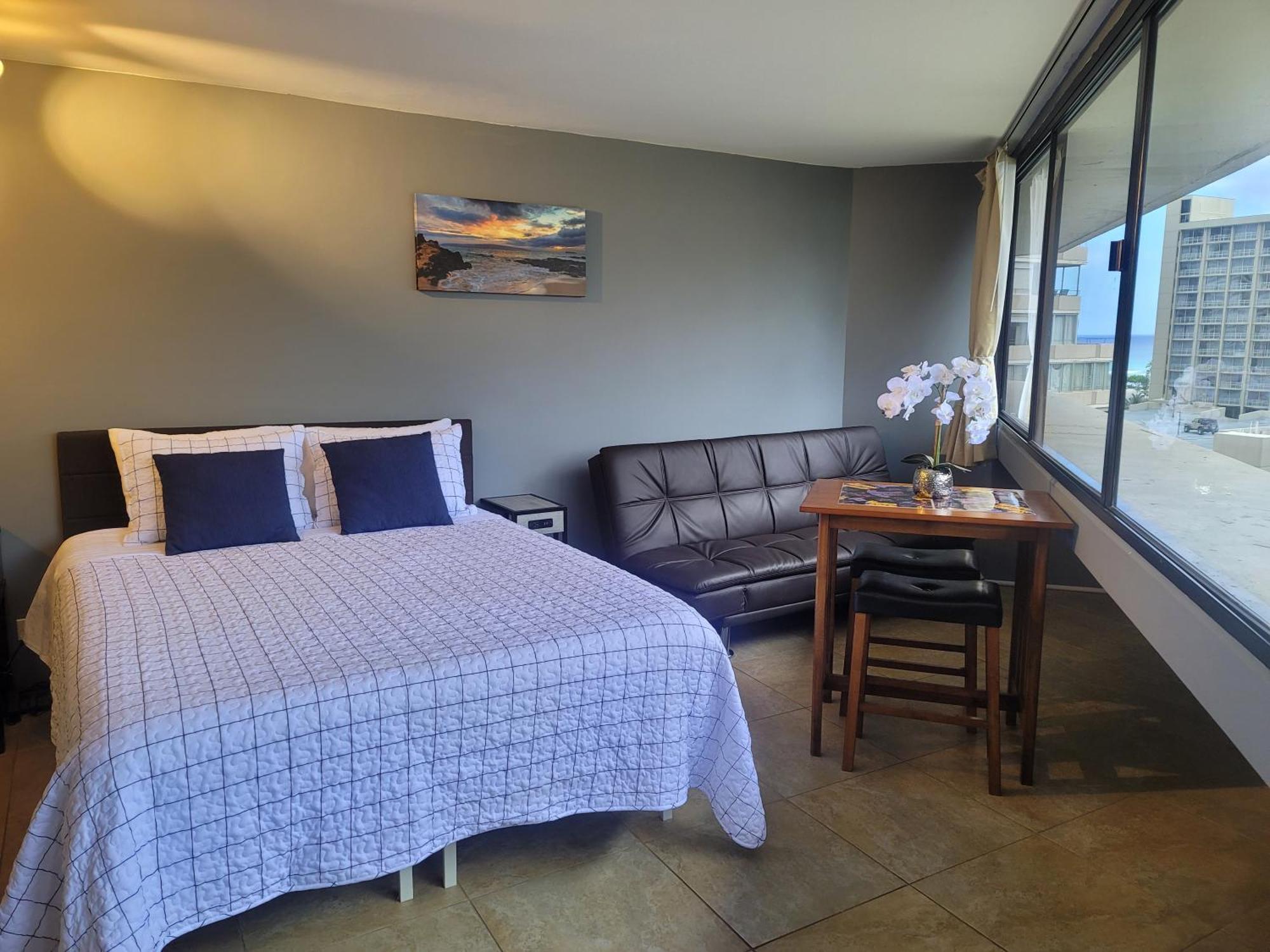 הונולולו Waikiki Studio Steps To Beach-Mall Free Parking-Wifi חדר תמונה