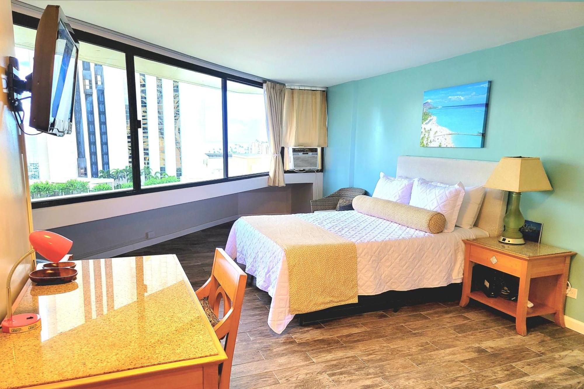הונולולו Waikiki Studio Steps To Beach-Mall Free Parking-Wifi חדר תמונה