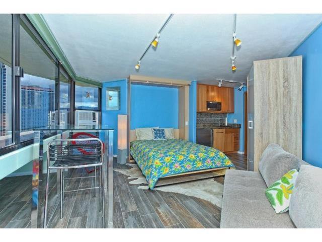 הונולולו Waikiki Studio Steps To Beach-Mall Free Parking-Wifi חדר תמונה